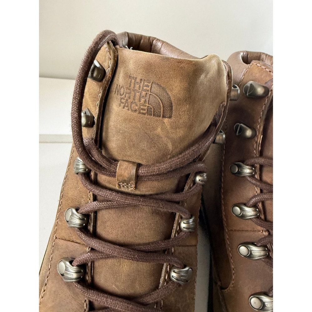 The North Face Ketchum Brown Leather Insulated Waterproof Boots Mens 12 NEW - Picture 8 of 12